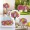 20 Bundles Artificial Flowers for Outdoors Decoration Fake Silk Flowers UV Resistant Faux Plants Artificial Daisy Eucalyptus for Spring